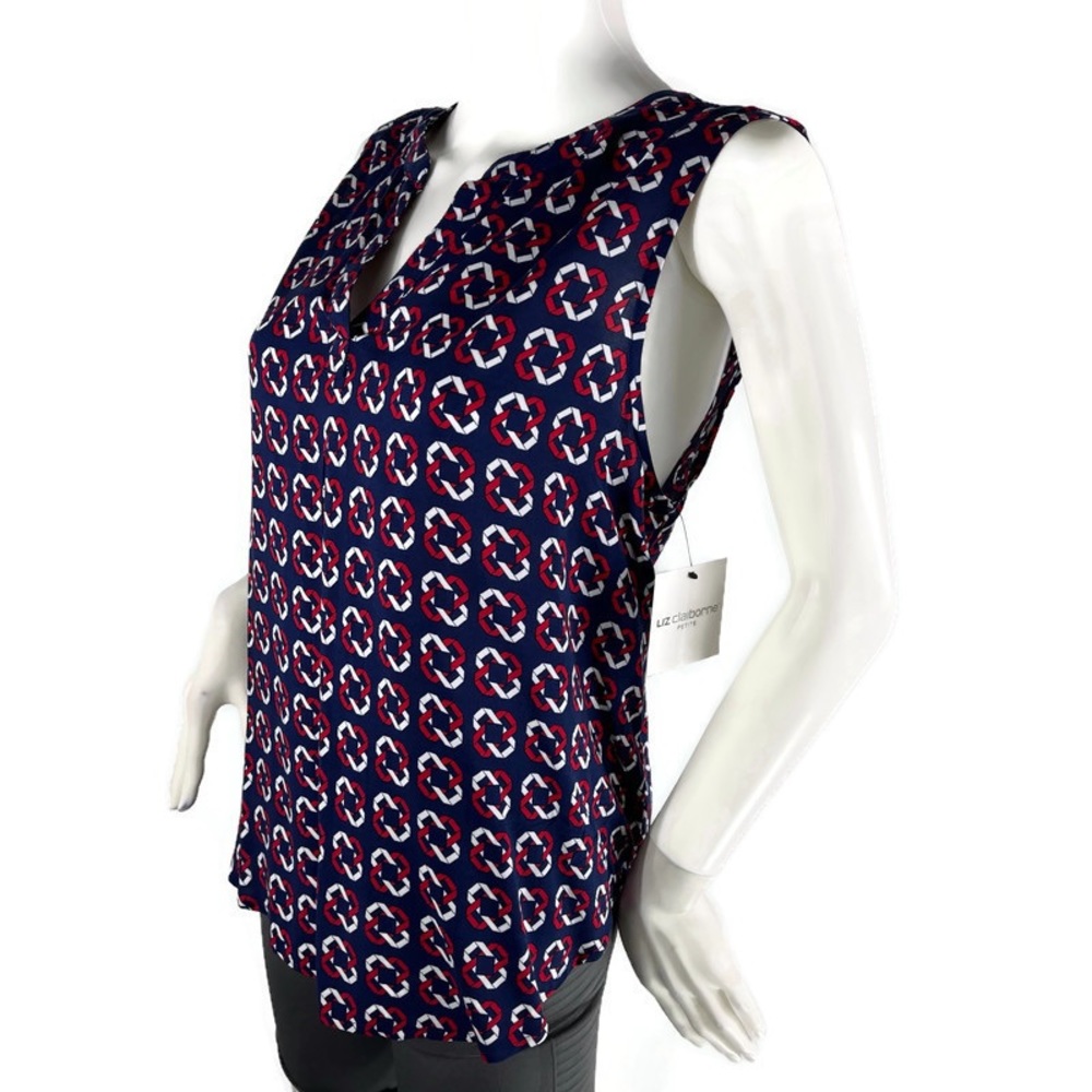Liz‎ Claiborne Split Crew Neck Tank Size PL
